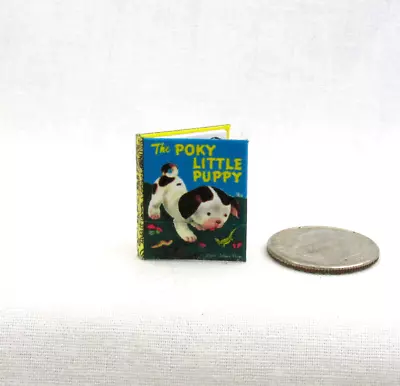 THE POKY LITTLE PUPPY 1:12 Scale Miniature Readable Illustrated Book • $8.10