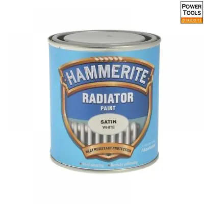 Hammerite Radiator Paint Satin White 500ml • £11.71