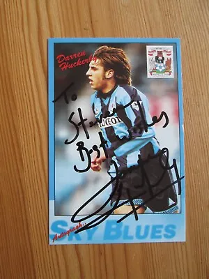 Darren Huckerby (Coventry City) Signed Autograph Card Football Player • £1.59
