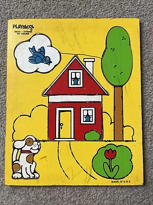 Vintage Playskool My House Puzzle  Kids Puzzle 180-01 • $5