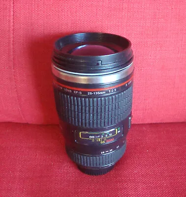 CANIAM Camera Lens Tea Coffee Cup Hot Drinks Thermal Mug Canon Style Novelty • £6.99