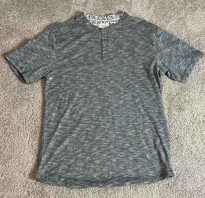 Method Gray Heather Henley T Shirt Men’s Size Medium Polyester Blend • $8.82