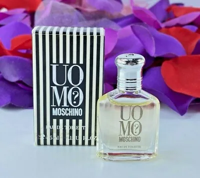 UOMO Moschino Italy EDT (.15oz/4.5ml) Travel Splash Mini *NEW In BOX*       • $9.99