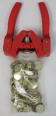 Red Crown Capper 26mm Bell With 100 Caps - Home Brew - Beer Bottling • £18