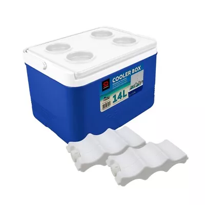 Ice Chest Cooler Cool Boxes Camping Picnic Insulated Food Container 6L & 14L • £12.99