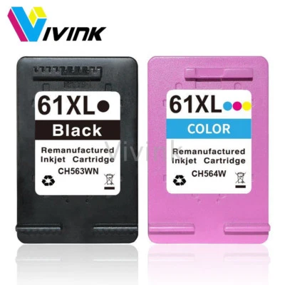 $29.94 • Buy 2xInk Cartridges For HP 61 XL Envy 4500 4504 5530 Officejet 2620 4630 Printer