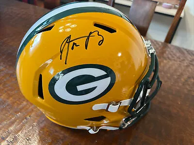 Aaron Rodgers Signed Green Bay Packers Full Size Helmet Fanatics Autographed • $1299