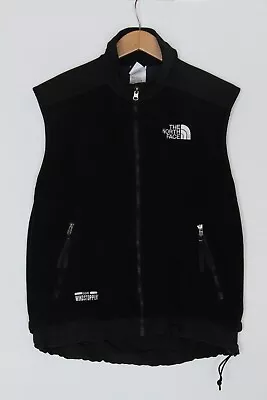 The North Face Vest Men's M Black Vest Gore Windstopper Fleece Full Zip • $39.99