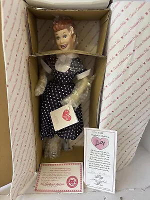 Hamilton Collection~Classic Comedians~1990~I Love Lucy Doll~Polka Dot Dress~New • $76.99