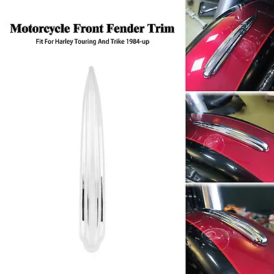 Chrome Plastic Front Fender Trim Fit For Harley FLD Softail FLDE Touring Trike • $21.84