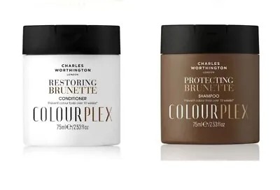 Charles Worthington COLOURPLEX RESTORING BRUNETTE  Shampoo And Conditioner 75ml • £9.97