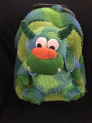 Kreative Kids Plush Green Monster Trolley Backpack Brand New With Original Tags • $35