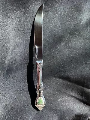 Spode Wallace 18/10 Christmas Tree Emblem Stainless Flatware Steak Knife Knives • $20