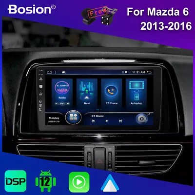 9  For Mazda 6 2013-2016 Android 12 Stereo Radio GPS Navi Player Carplay 4+64GB • $216.99