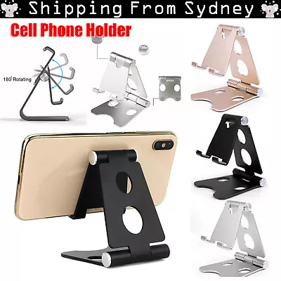 Universal Metal Desk FoldableTabletop Phone Tablet Stand Holder Adjustable Desk • $8.99