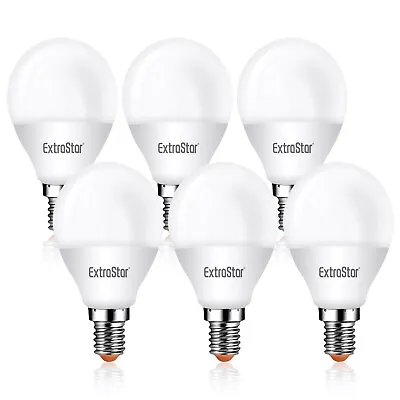 6W LED Round Golf Ball Light Bulbs Small Screw E14 Cold Warm White Enery Saving • £9.99
