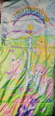 Vintage 1989 My Little Pony G1 MLP Sleeping Bag 30 X55  Twin Size 80s Original • $41.99