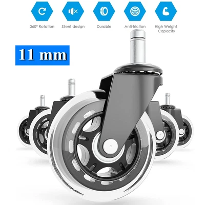 $23.96 • Buy 5Pcs Rollerblade Office Desk Chair Wheels Replacement 3  Swivel Rolling Casters