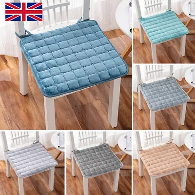 2Pcs Chair Seat Pads Cushions Tie On Dining Garden Room Kitchen Patio Cushion • £3.99