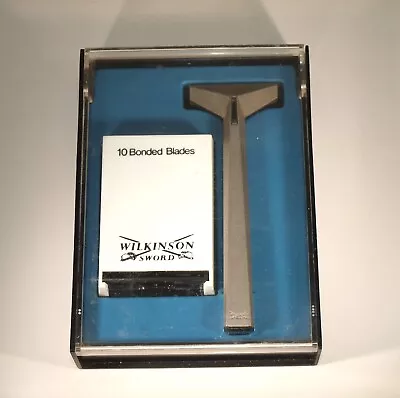 Vtg 1971 Wilkinson Sword Bonded Shaving System Razor Instructions Blades & Case • $15