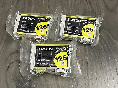 Epson 126 Yellow Ink Cartridge Lot 3 Expired • $8.88