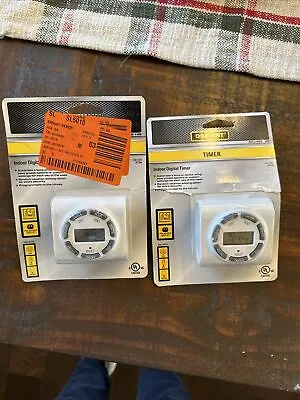 Defiant Indoor 7-day Programmable Digital Timer 15Amp White. Lot Of 2 • $19