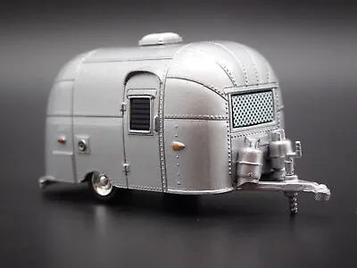 Airstream 16' Bambi Sport Trailer Camper 1/64 Scale Diorama Diecast Model Car • $9.99