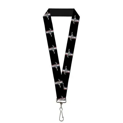 Mustang Tri-Bar Logo Key Lanyard - This One STRETCHES! LOOK! Ships FREE To US 👀 • $14