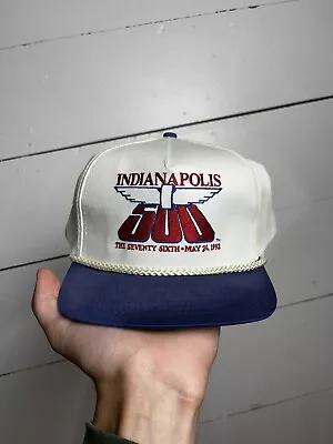 Indy 500 76th 1992 Rope VTG Hat Cap Snapback IMS Indianapolis 90s A1 • $20