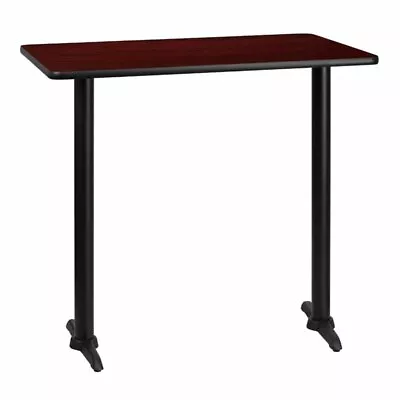 Flash Furniture 30  X 42  Restarant Bar Table In Black And Mahogany • $246.99
