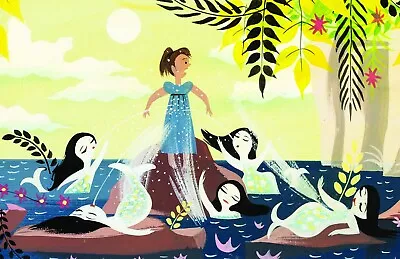 Peter Pan Wendy Splashing Mermaids Mary Blair Concept Art Poster Print 11x17 • $29.99