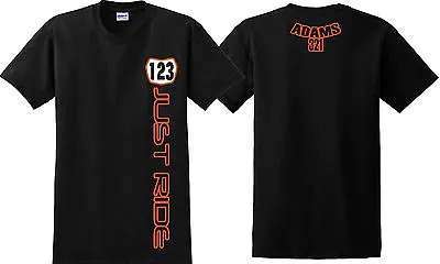 Just Ride Custom Number Plate Youth T Shirt Child Mx Motocross Yz Cr Kx Ktm • $24.99