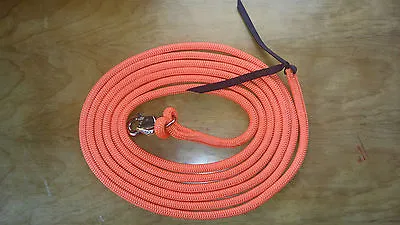 22' Orange Longe Line Lead Rope W/bull Snap For Parelli Training Method • $36.86