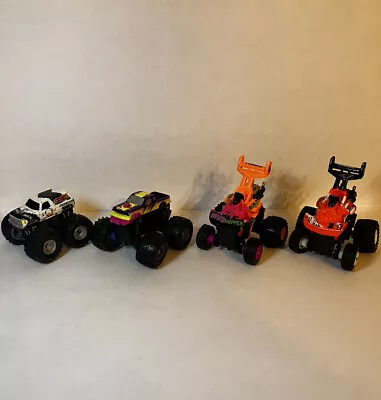 Lot Of 4 Micro Machines Spring And Steer 1993 Monster Trucks • $30