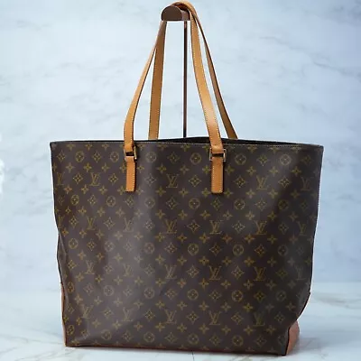 Louis Vuitton Monogram Cabas Alto Spacious Tote Shoulder Bag Brown M51152 RankAB • $450