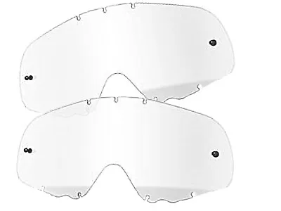 2x Oakley Crowbar Tear OFF LENS ANTI FOG SCRATCH Clear Moto X Enduro MTB • $17.73