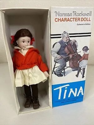 $24.99 • Buy 1981 VTG Norman Rockwell Character Collectors 9.75  Tina Porcelain Doll In Box
