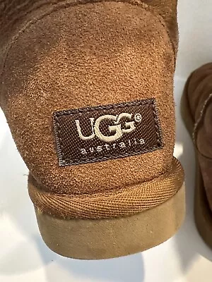 UGG Australia Classic Tall Tan Suede Shearling Boot Size 7 Super Comfy! • $24.49