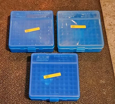 .45 ACP Ammo Box 100 Rounds Each LOT OF 3 Portable Stackable Ammo Boxes .45 Auto • $7