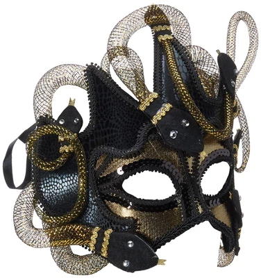 £16.16 • Buy MEDUSA MASK (RIBBON TIE) - FANCY DRESS Costume Accs NEW
