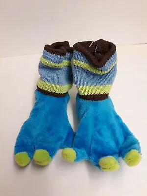 Monster Feet Beastly Baby Booties/Slippers (#3215) Fits Infants 0-6Mo. NWT! • $6.99