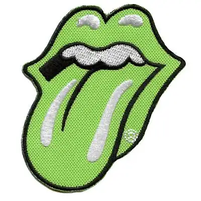 Rolling Stones Classic Patch Green Tongue Out Embroidered Iron On • $18.62