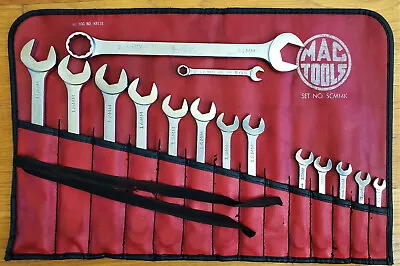Vintage MAC Tools SCM14K 14-Piece Metric Combination Wrench Set--Made In USA • $325