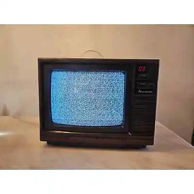 Vintage Mitsubishi CS-1342R Brown/Black Wired 84-Watts Retro Television Receiver • $140