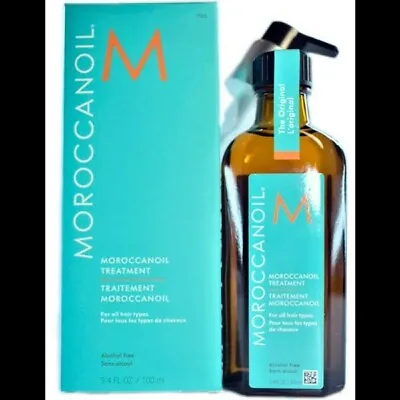 **NEW** Moroccanoil Hair Treatment 3.4 Oz / 100 Ml Moroccan Oil Pump Included • $33.99