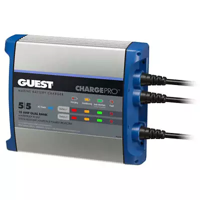 Guest On-Board Battery Charger 10A / 12V - 2 Bank - 120V Input [2711A] • $166.99