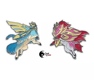 £3.99 • Buy Shiny Zacian And Zamazenta Pin Badges Set - Pokemon Crown Zenith Pins - New