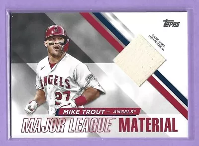 2024 Topps Major League Material Game Used Bat Relic Mike Trout Angels • $4.25