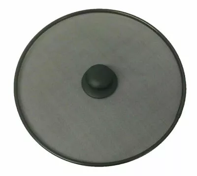 £4.99 • Buy Kitchen Frying Pan Splatter Screen Cover Guard Protective Lid Mesh Fat With Knob
