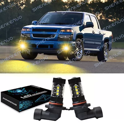 LED Headlight 9145 3000K Yellow Bulbs Fog Lights For Chevy Colorado 2004-2012 • $14.99